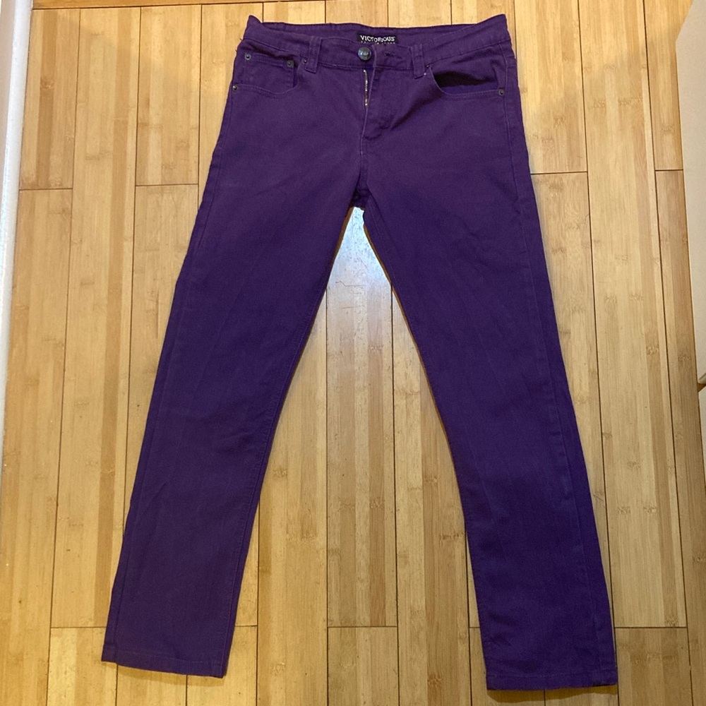 Victorious Jeans Vibrant Purple Slim Men's Jeans